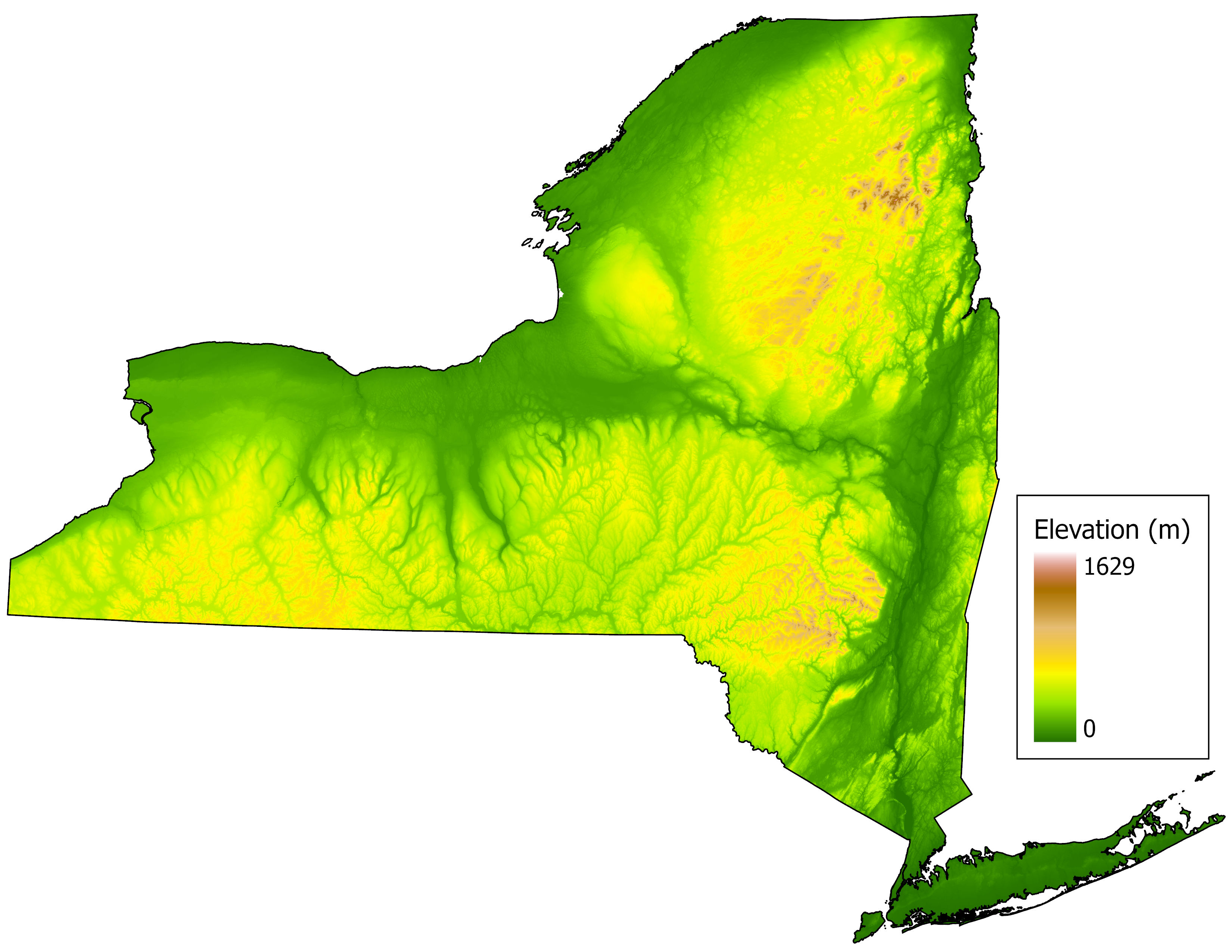Elevation map