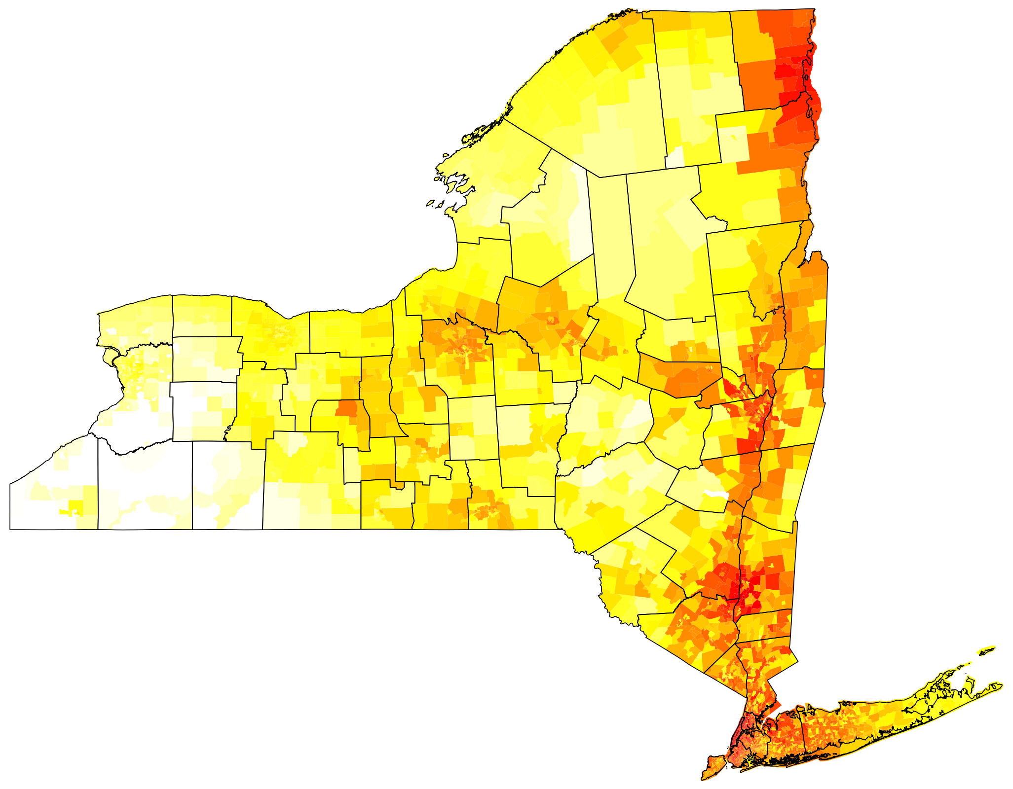 Event 5 historical heat index map